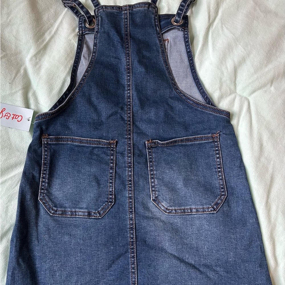 Girl Denim Overall Dress